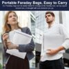 4 Pack Faraday Bags Emp Proof Bag, Faraday Cages for Laptops & Tablets & Phones & Car Keys, Fireproof & Waterproof Faraday Key Fob Protector for Anti-Theft Anti-Tracking RFID Signal Blocker Bag, Black - Image 9